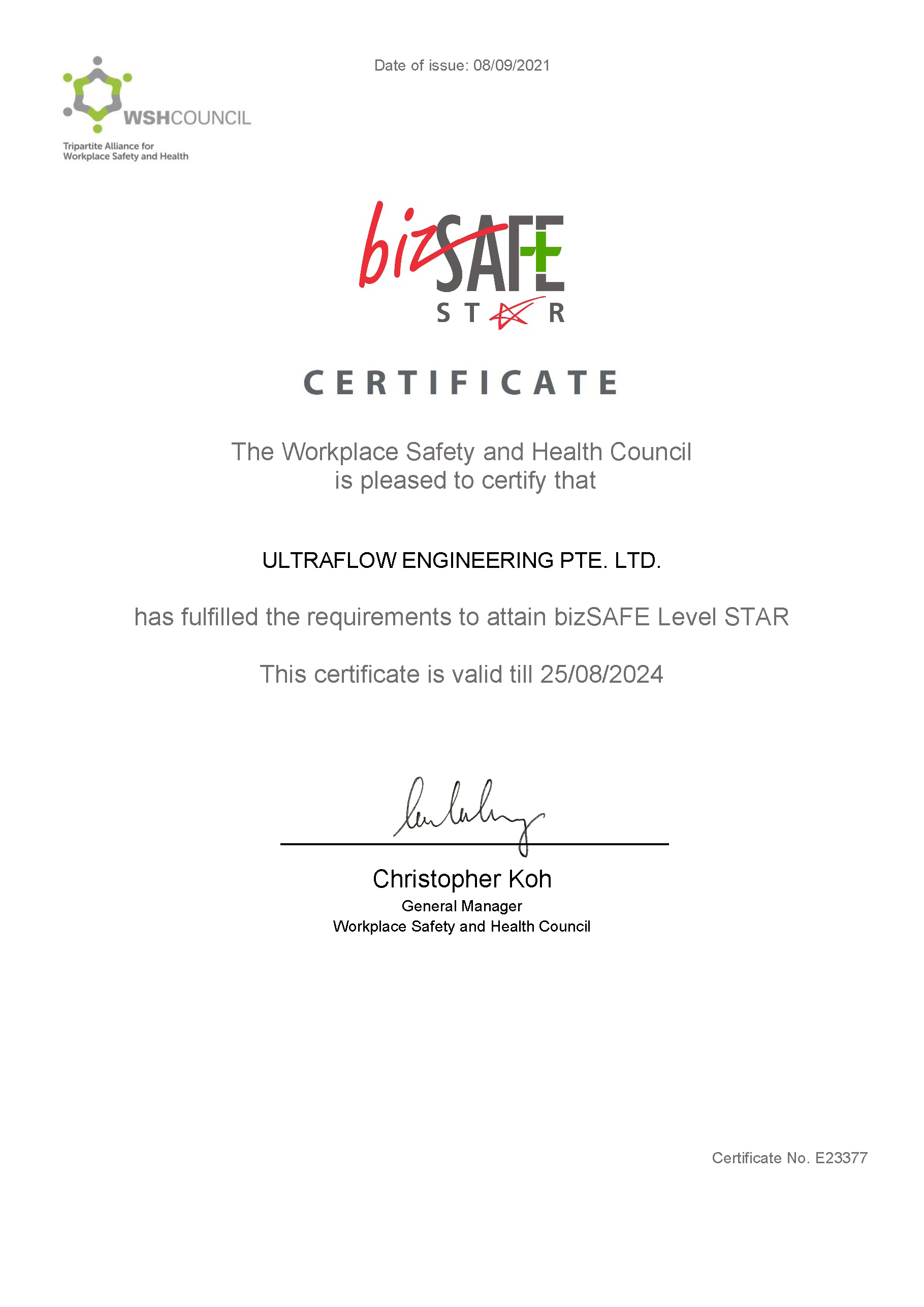 BizSafe Star